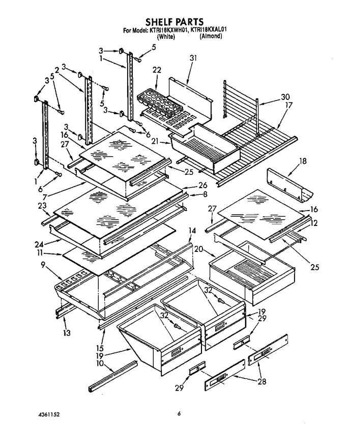 Diagram for KTRI18KXWH01