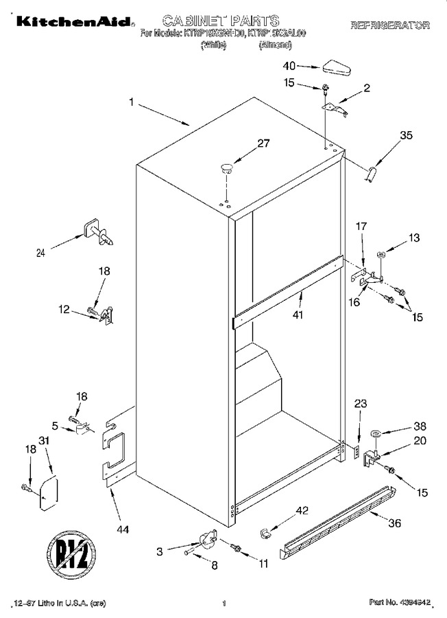 Diagram for KTRP19KGWH00