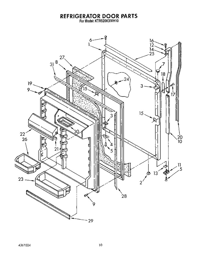 Diagram for KTRS20KXWH10