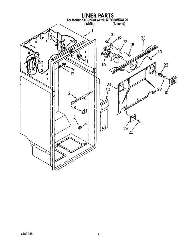 Diagram for KTRS20MXWH20