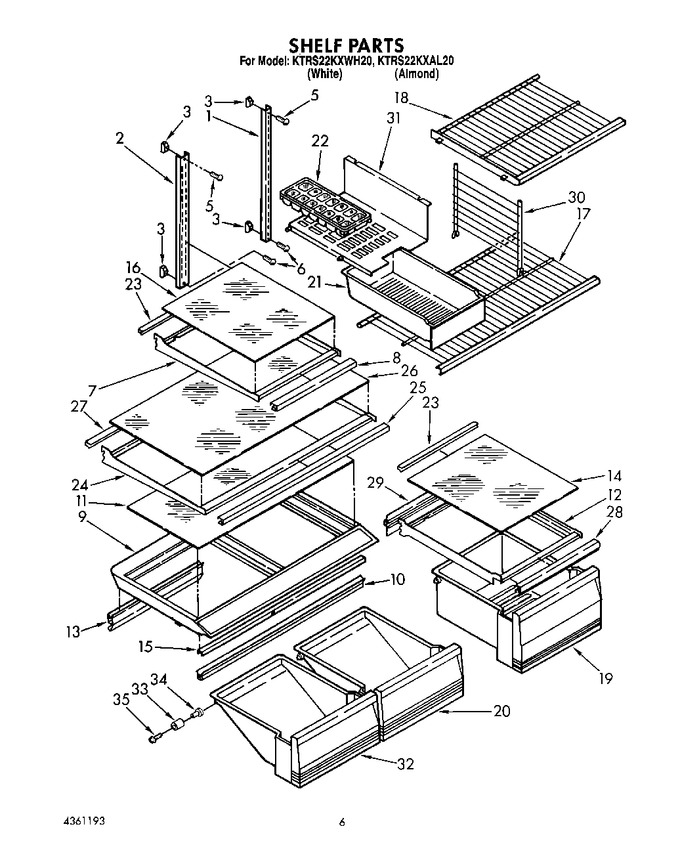 Diagram for KTRS22KXWH20