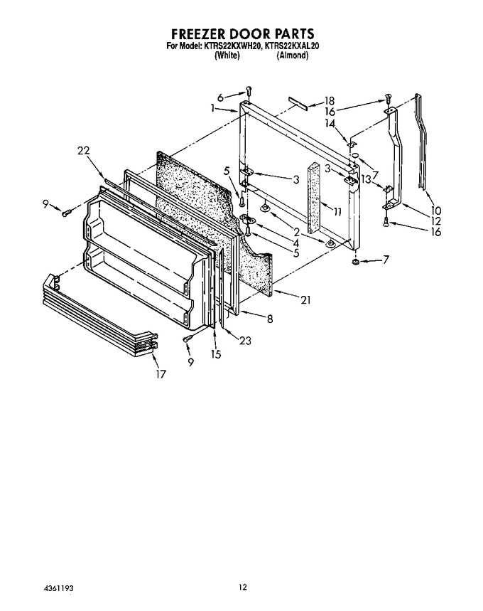 Diagram for KTRS22KXWH20