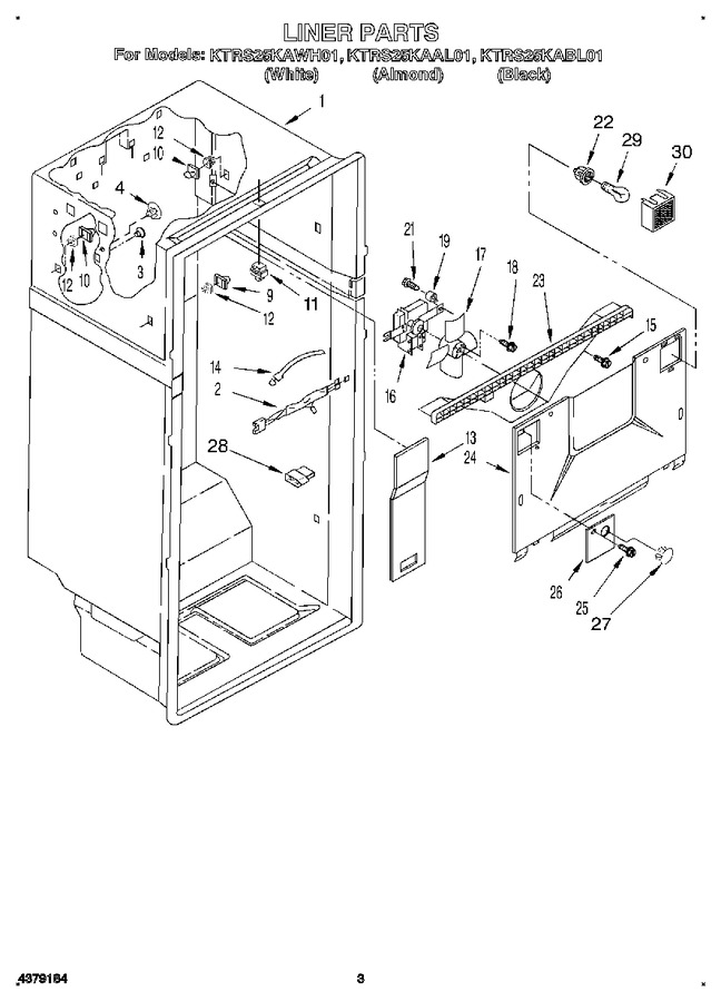 Diagram for KTRS25KAWH01