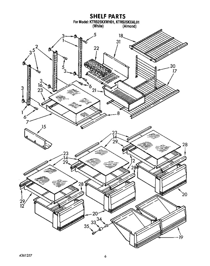 Diagram for KTRS25KXWH01