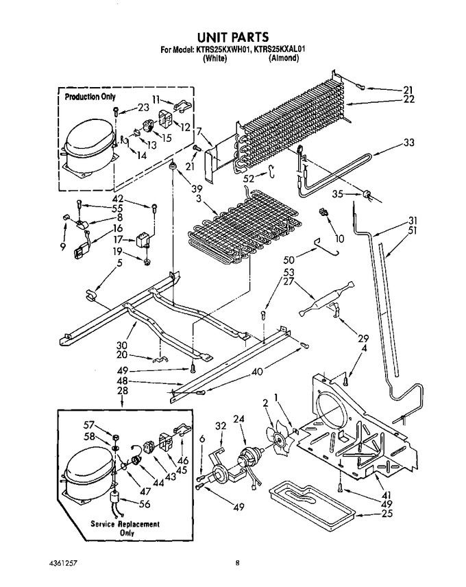 Diagram for KTRS25KXWH01