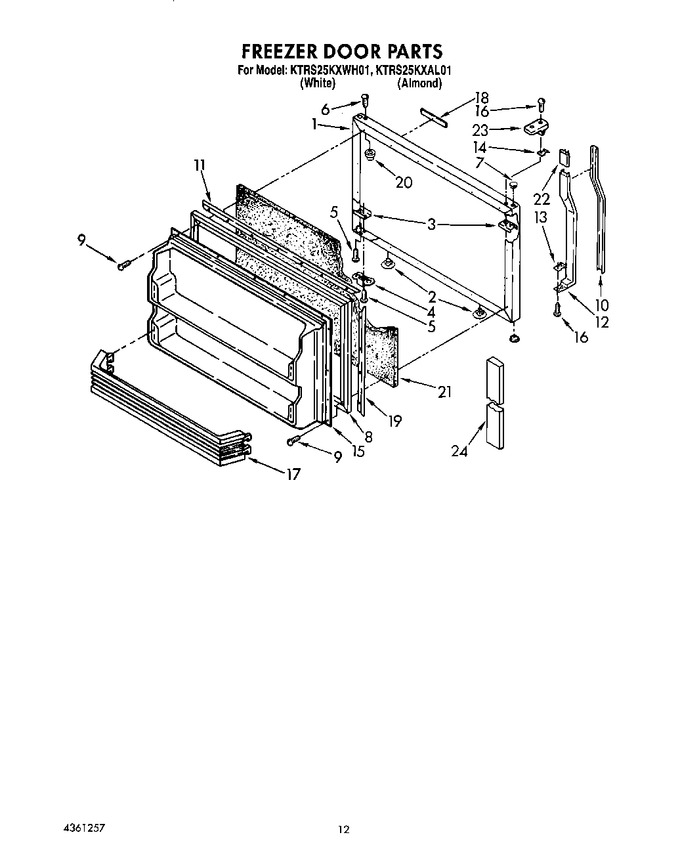 Diagram for KTRS25KXWH01