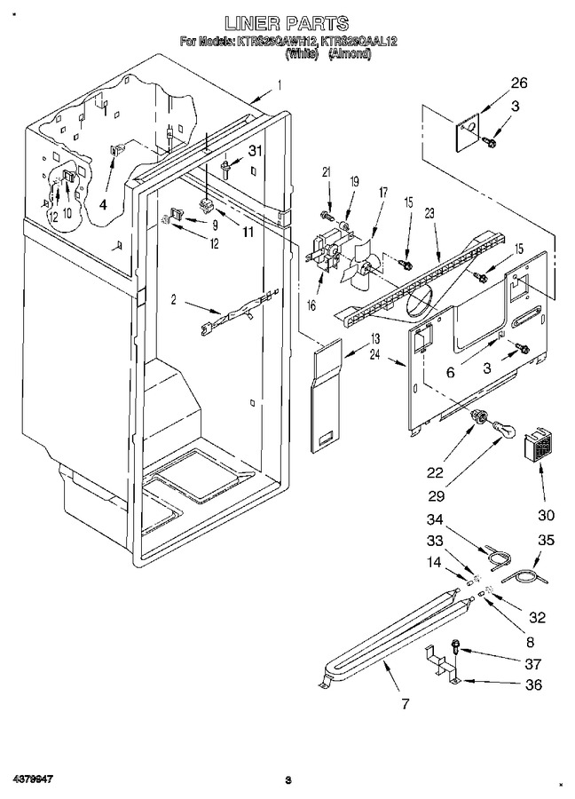 Diagram for KTRS25QAAL12