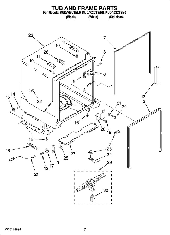 Diagram for KUDA03CTWH0