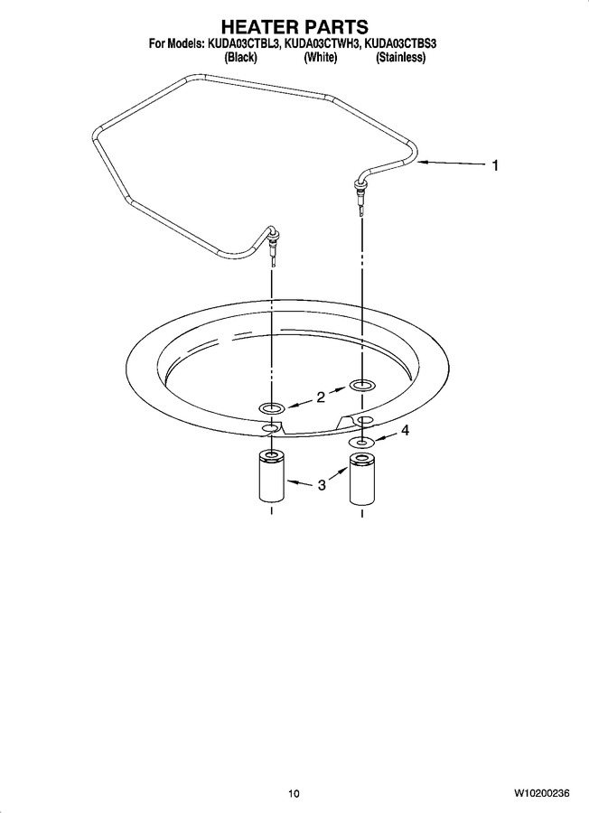 Diagram for KUDA03CTBL3