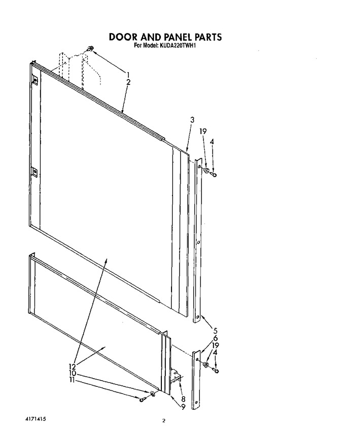 Diagram for KUDA220TWH1