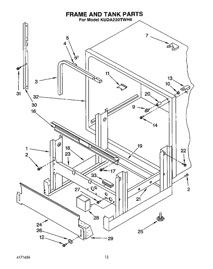 Diagram for KUDA220TWH6