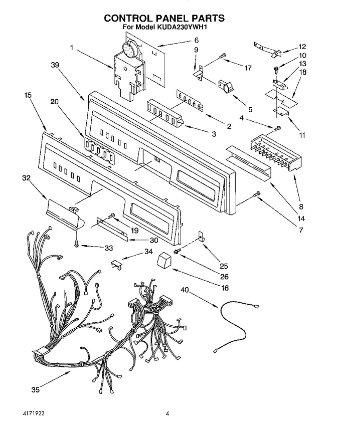 Diagram for KUDA230YWH1