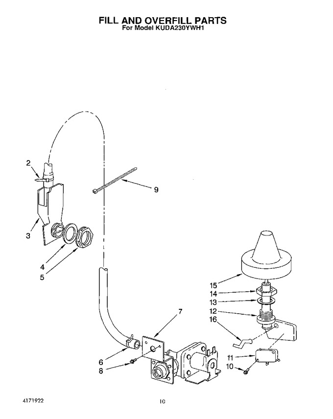 Diagram for KUDA230YWH1