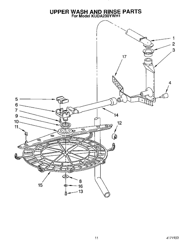 Diagram for KUDA230YWH1