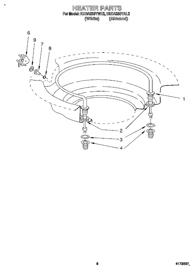 Diagram for KUDA230YWH2