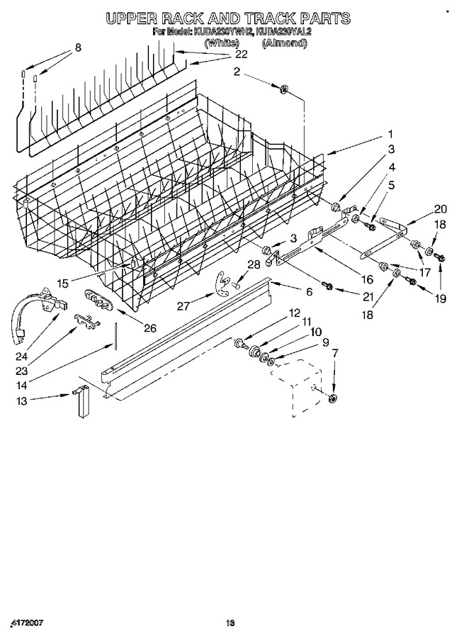 Diagram for KUDA230YWH2