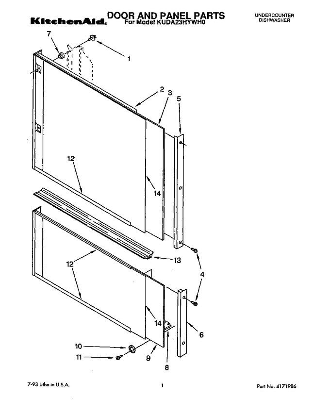 Diagram for KUDA23HYWH0