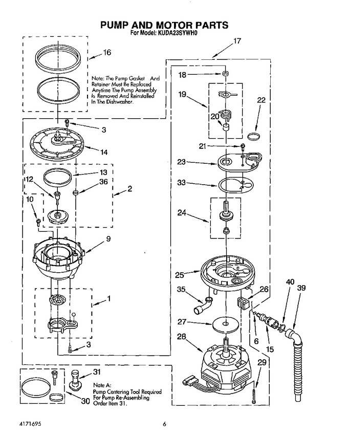 Diagram for KUDA23SYWH0