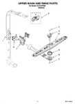 Diagram for 10 - Upper Wash And Rinse Parts