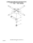 Diagram for 11 - Lower Washarm And Strainer Parts