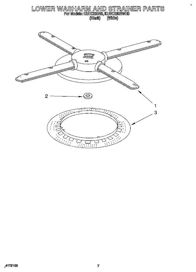 Diagram for KUDC230BWH0