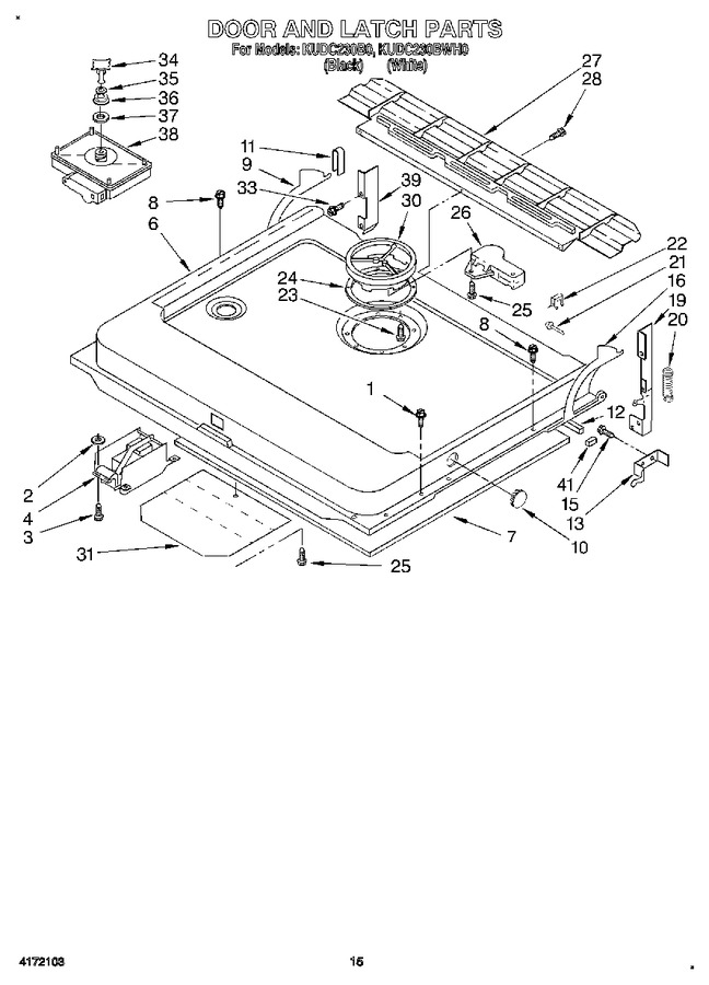 Diagram for KUDC230BWH0