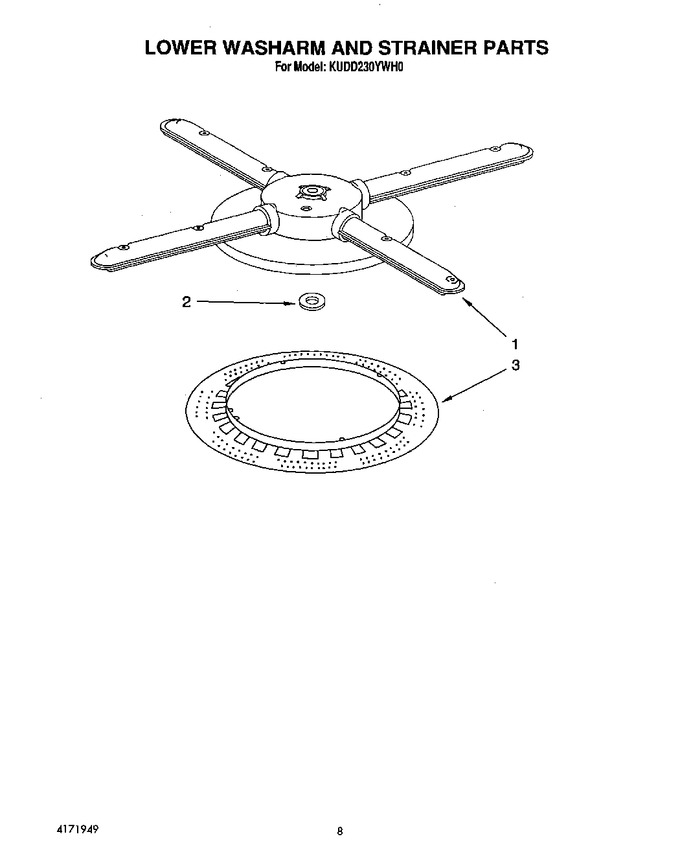 Diagram for KUDD230YWH0