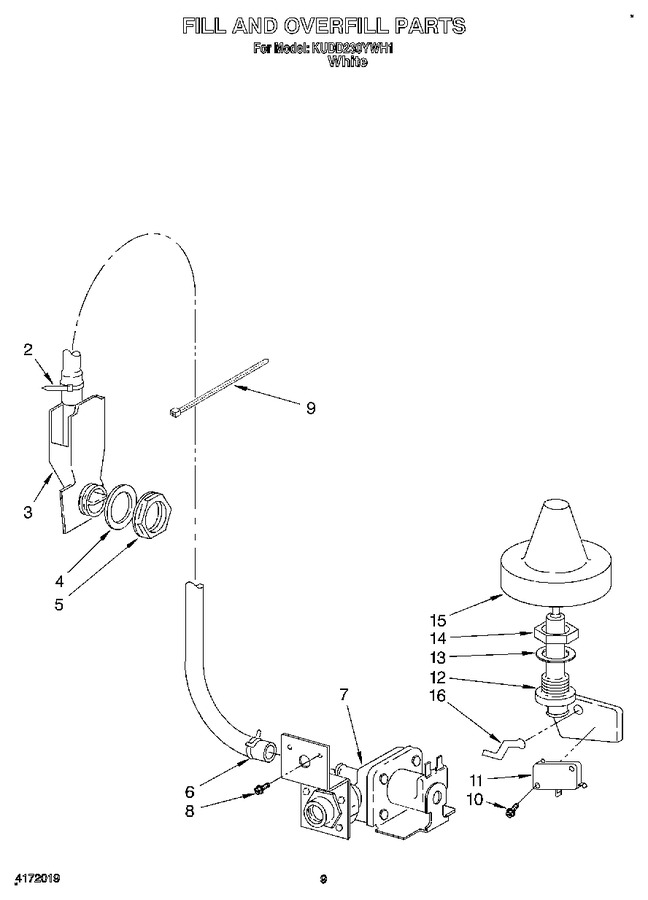 Diagram for KUDD230YWH1