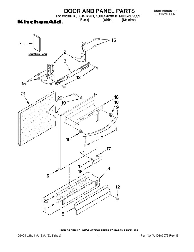 Diagram for KUDE45CVWH1