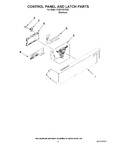 Diagram for 02 - Control Panel And Latch Parts