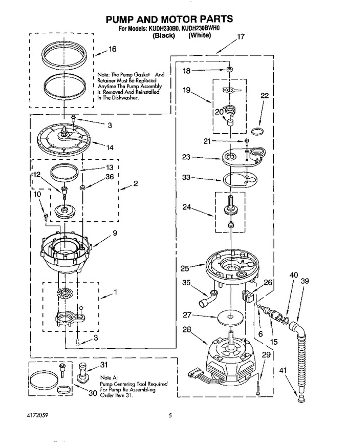 Diagram for KUDH230BWH0