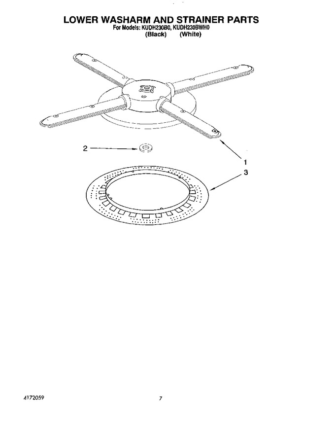 Diagram for KUDH230BWH0