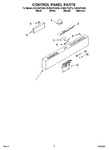 Diagram for 02 - Control Panel Parts