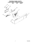 Diagram for 02 - Control Panel Parts