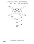 Diagram for 11 - Lower Washarm And Strainer Parts