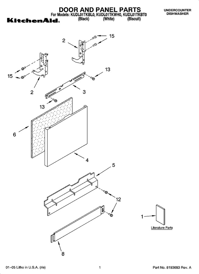 Diagram for KUDL01TKBL0