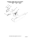 Diagram for 02 - Control Panel And Latch Parts