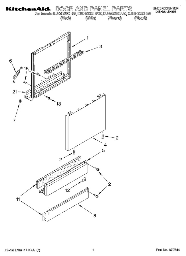 Diagram for KUDM25SHBT0