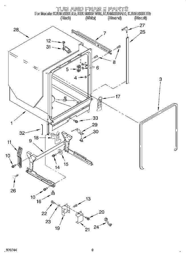 Diagram for KUDM25SHWH0