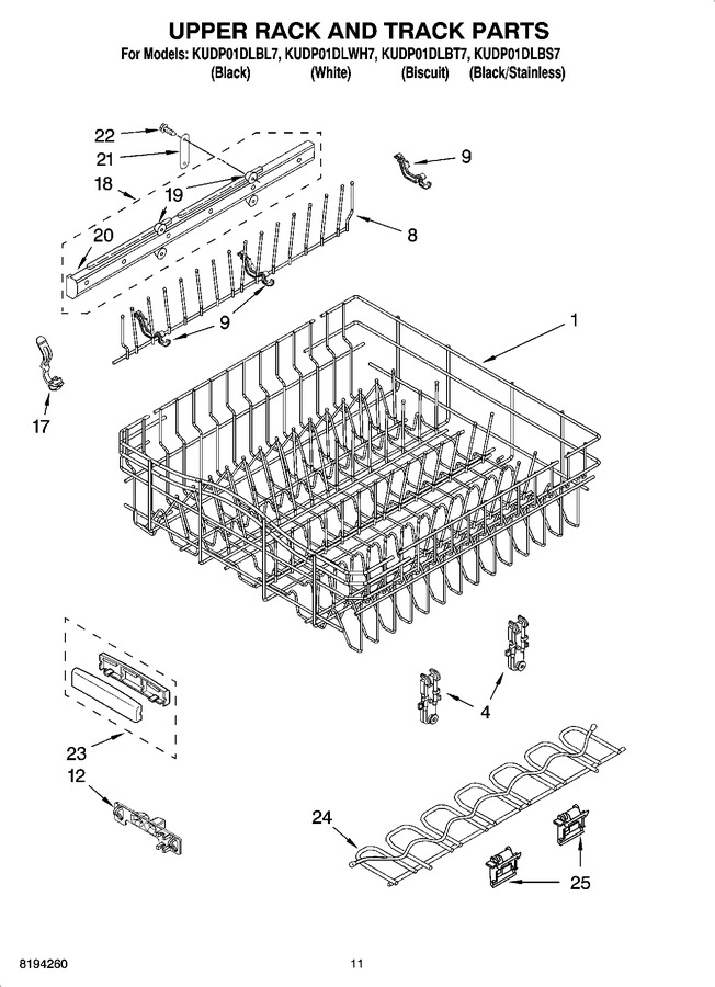 Diagram for KUDP01DLBL7