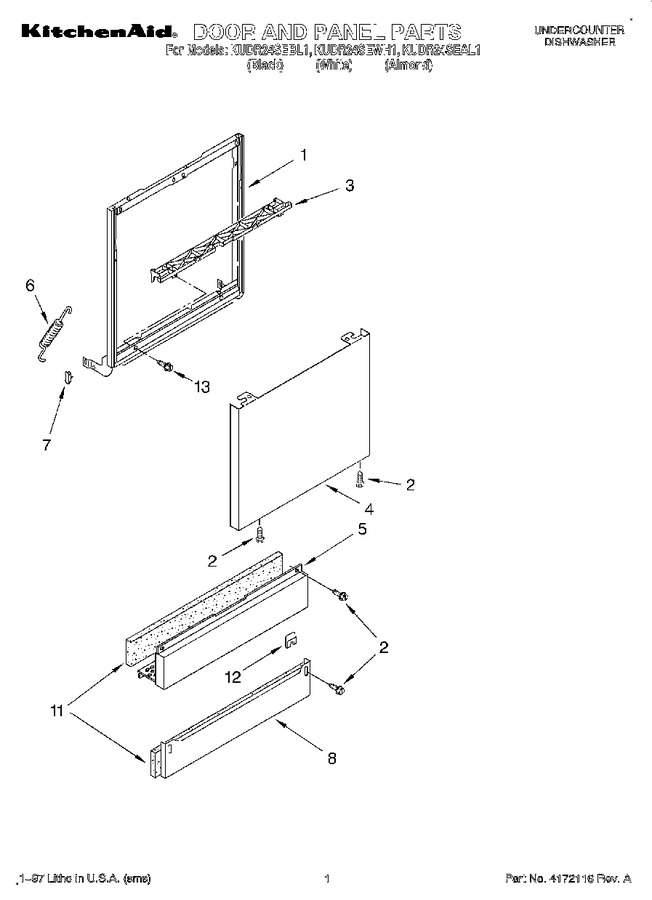 Diagram for KUDR24SEWH1