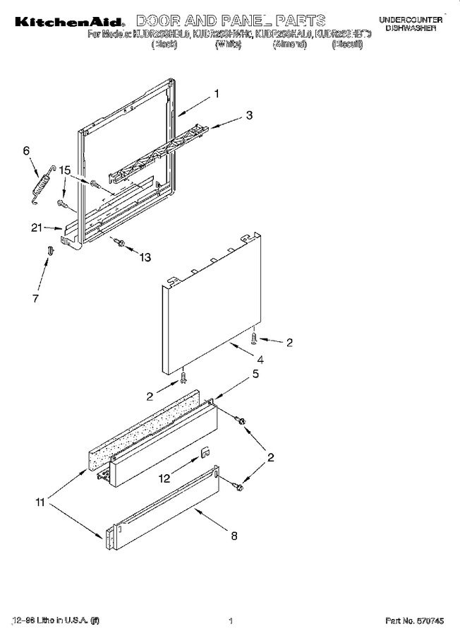 Diagram for KUDR25SHBT0