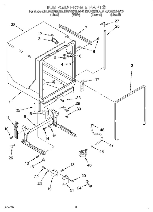 Diagram for KUDR25SHAL0