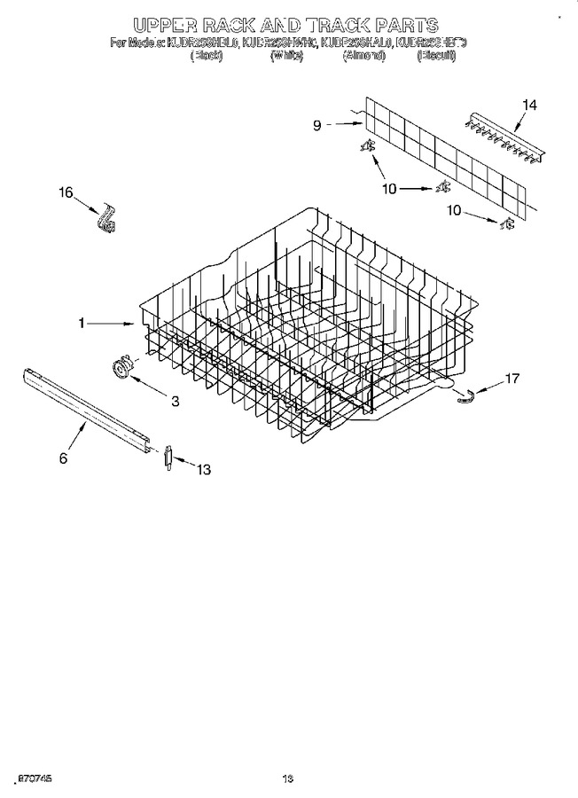 Diagram for KUDR25SHBL0