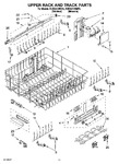 Diagram for 09 - Upper Rack And Track Parts