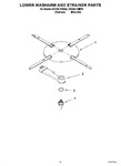 Diagram for 04 - Lower Washarm And Strainer Parts