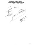 Diagram for 02 - Control Panel Parts