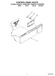 Diagram for 02 - Control Panel Parts