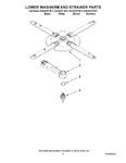 Diagram for 11 - Lower Washarm And Strainer Parts