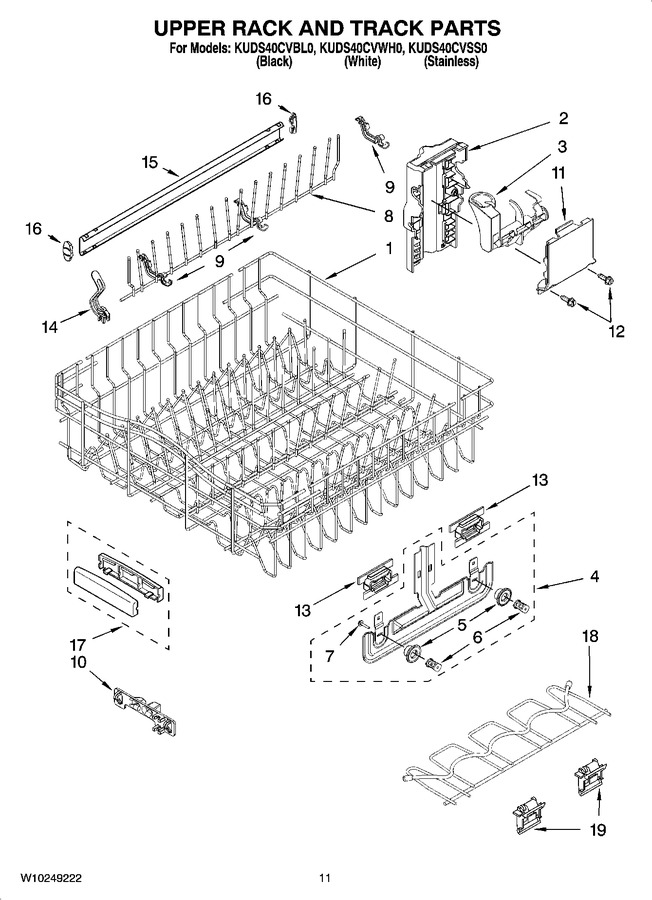 Diagram for KUDS40CVWH0